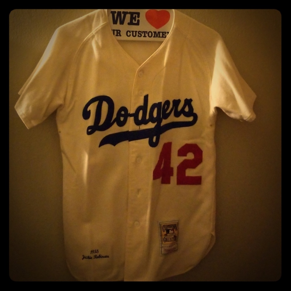 Jackie Robinson 1955 Mitchell & Ness throwback Jer